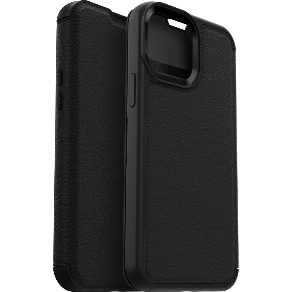 Otterbox - Strada Case wallet hoes - iPhone 13 Pro - Zwart + Lunso Tempered Glass Top Merken Winkel